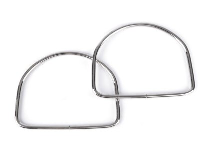 Kovová ucha na tašky 10,5x13 cm (Varianta 1 nikl, Balení 2 ks)