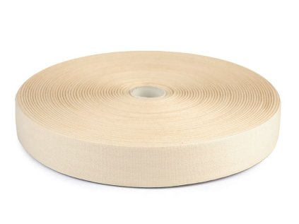 Bavlněná stuha / plátnovka šíře 25 mm (Varianta 1 bílá, Balení 1 m)