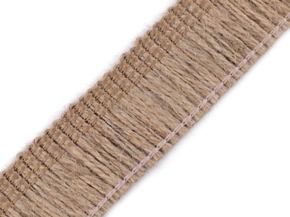Jutové třásně šíře 32 mm (Varianta režná přírodní, Balení 13.5 m)