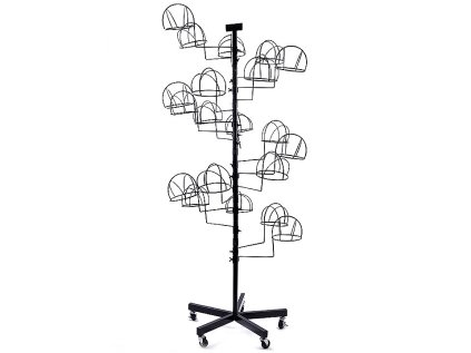 Kovový stojan na čepice a klobouky (Varianta černá, Balení 1 ks)