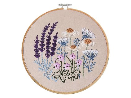 Sada na vyšívání s předtištěným motivem (Varianta 2 béžová, Balení 1 sada)