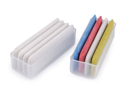 Krejčovská křída sada 4 ks v krabičce (Varianta 1 bílá mléčná, Balení 1 sada)