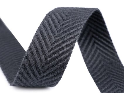 Oboustranný popruh šíře 38 mm (Varianta 1 šedá tmavá, Balení 1 m)