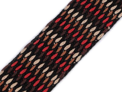 Popruh šíře 38 mm (Varianta hnědá tmavá, Balení 1 m)