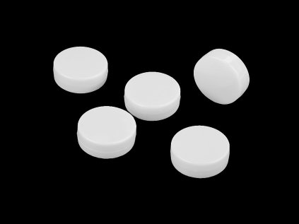 Chrastítko ploché Ø18 mm (Varianta bílá, Balení 5 ks)