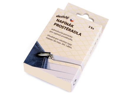 Napínáky na prostěradla sada 3 ks (Varianta bílá, Balení 1 krab.)