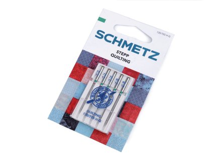Strojové jehly Quilting 75;90 Schmetz na kartě (Varianta nikl, Balení 20 karta)