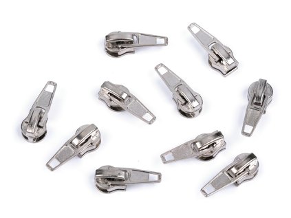 Jezdec ke spirálovým zipům No 5 typu POL (Varianta 101 bílá, Balení 10 ks)