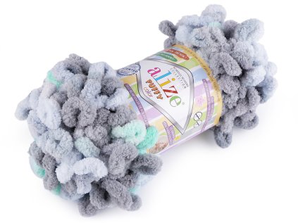 Pletací příze Alize Puffy color 100 g (Varianta 1 (5864) růžová nejsv., Balení 1 ks)