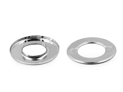 Průchodka zacvakávací vnitřní Ø12 mm / vnější Ø26 mm (Varianta nikl, Balení 10 pár)