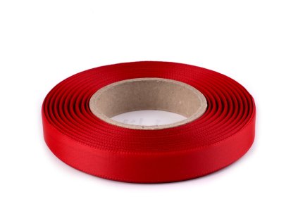 Atlasová hedvábná stuha oboulící šíře 10 mm matná (Varianta 900 černá, Balení 20 m)