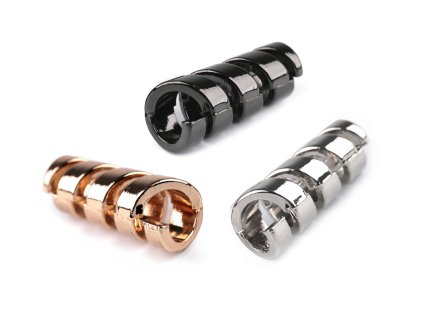 Kovová koncovka na šňůru Ø4 mm / ozdoba (Varianta 1 nikl, Balení 20 ks)