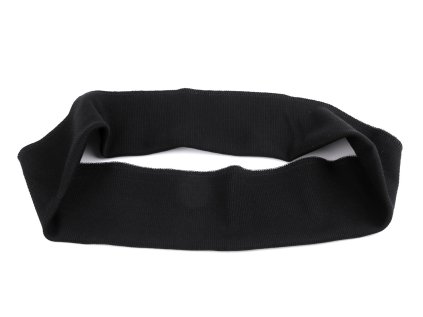 Elastický náplet bavlněný na lemy mikin - tunel 8x80 cm (Varianta 2 černá, Balení 1 ks)