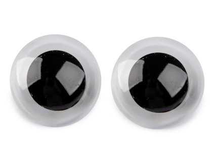 Oči velké s pojistkou Ø45 mm (Varianta 1 transparent, Balení 2 sada)