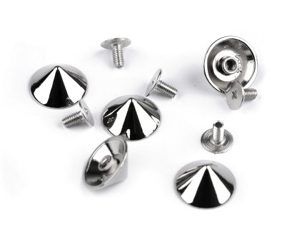 Ozdobný šroubovací hrot / nýt / nožičky na kabelky Ø15 mm (Varianta 1 nikl, Balení 5 pár)