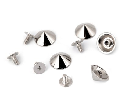Ozdobný šroubovací hrot / nýt / nožičky na kabelky Ø13 mm (Varianta 1 nikl, Balení 5 pár)