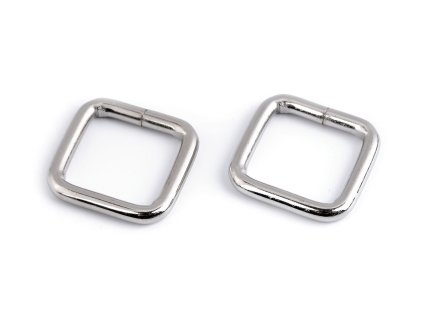 Průvlek / vsuvka šíře 20 mm na koženou galanterii (Varianta 1 nikl, Balení 4 ks)