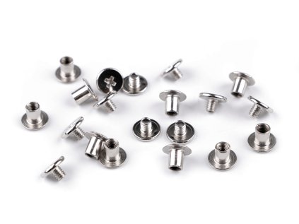 Sedlářský nýt šroubovací Ø10 mm (Varianta 2 růžové zlato, Balení 10 pár)