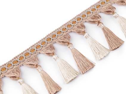 Prýmek / třásně šíře 11 cm (Varianta 3 starorůžová, Balení 1 m)