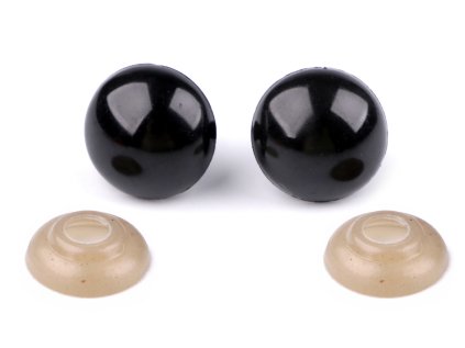 Oči s pojistkou Ø16 mm (Varianta černá, Balení 10 sada)