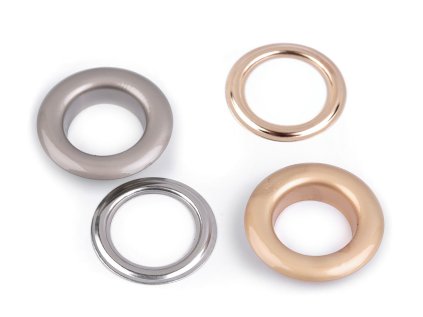 Průchodky s podložkou vnitřní Ø16 mm / vnější Ø27 mm matné (Varianta 1 nikl, Balení 10 pár)