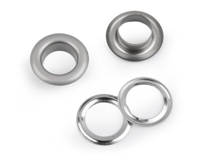 Průchodky s podložkou vnitřní Ø10 mm / vnější Ø17 mm matné (Varianta 1 nikl, Balení 10 pár)