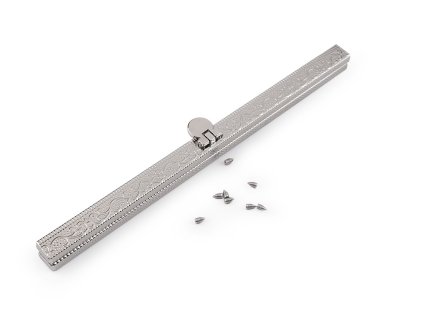 Rámeček na výrobu kabelky s ornamentem 19 cm vkládací (Varianta nikl, Balení 1 ks)