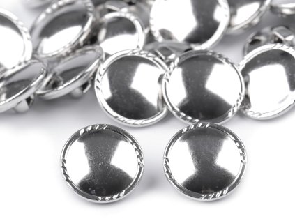 Kovový knoflík velikost 30" (Varianta 2 nikl černý, Balení 5 ks)
