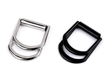 Kovová spona dvojitá, průvlek 20 mm (Varianta 1 nikl, Balení 1 ks)