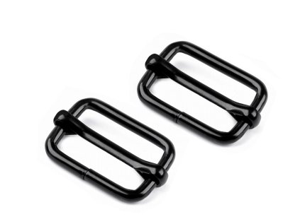 Posunovač na popruhy šíře 20 mm (Varianta 2 černý lak, Balení 10 ks)