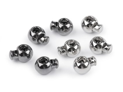 Kovové brzdičky 12x16 mm (Varianta 2 nikl černý, Balení 4 ks)