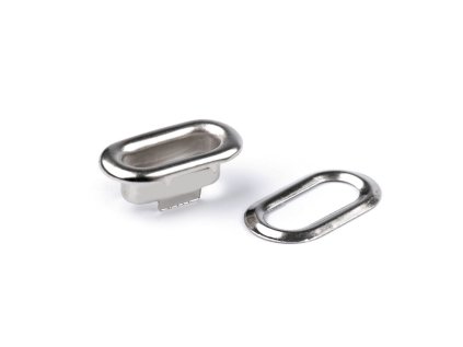 Průchodky s podložkou ovál 4x12 mm (Varianta nikl, Balení 50 pár)