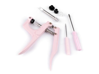 Ruční lis na patentky (Varianta růžová sv., Balení 1 sada)