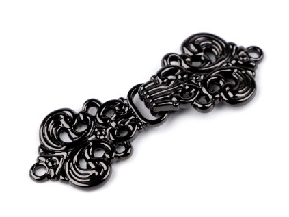 Ozdobné filigránové zapínání (Varianta 1 nikl černý, Balení 1 pár)