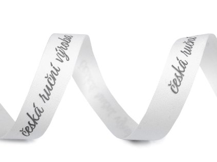 Bavlněná stuha šíře 16 mm česká ruční výroba a slovenská ručná výroba (Varianta 3 režná světlá slovensky, Balení 90 m)
