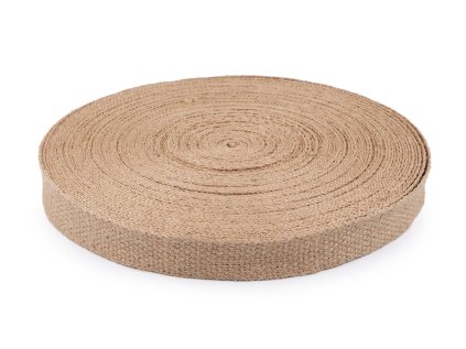 Jutový popruh šíře 25 mm (Varianta režná přírodní, Balení 1 m)