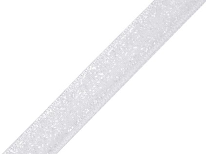 Sametová lurexová stuha šíře 10 mm (Varianta 2 stříbrná, Balení 1 m)