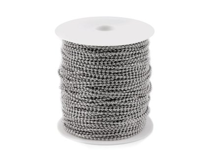 Kuličkový řetízek Ø2 mm metráž (Varianta nikl, Balení 1 m)