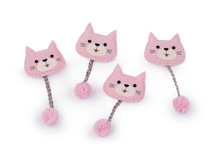 Aplikace / nášivka kočka (Varianta 1 bílá, Balení 1 ks)