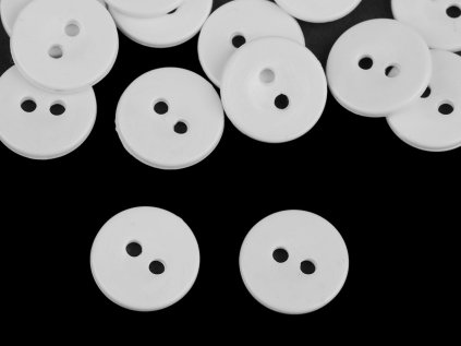 Knoflík mandlovací velikost 24" s praním do 95°C (Varianta 2 bílá, Balení 25 ks)