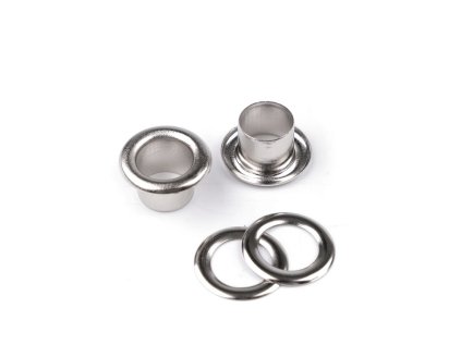 Průchodky s podložkou vnitřní Ø8 mm / vnější Ø14 mm (Varianta 1 nikl, Balení 20 pár)