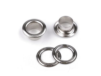 Průchodky s podložkou vnitřní Ø10 mm / vnější Ø17 mm (Varianta nikl, Balení 20 pár)