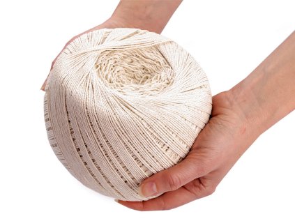 Bavlněná příze macrame Ø1,5-2 mm rozčesávací (Varianta 3 šedá, Balení 1 ks)