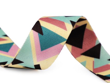 Oboustranný popruh šíře 38 mm (Varianta 1 bílo-modrá, Balení 1 m)