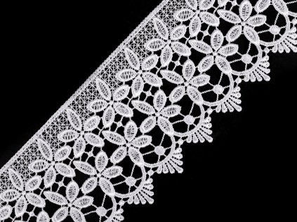 Vzdušná krajka šíře 85 mm (Varianta 2 černá, Balení 1 m)