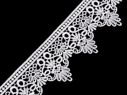 Vzdušná krajka šíře 65 mm (Varianta 1 bílá, Balení 1 m)