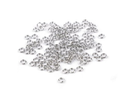 Spojovací kroužek dvojitý Ø4 mm (Varianta 1 nikl, Balení 20 g)