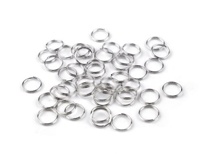Spojovací kroužek dvojitý Ø10 mm (Varianta 1 nikl, Balení 20 g)