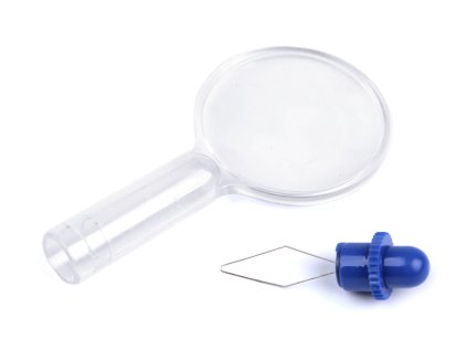 Navlékač nití s mini lupou (Varianta transparent, Balení 1 ks)