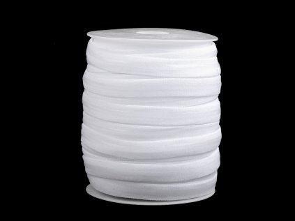 Pruženka šíře 12 mm se silikonem (Varianta 1 bílá, Balení 1 m)